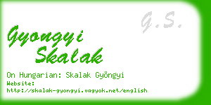 gyongyi skalak business card